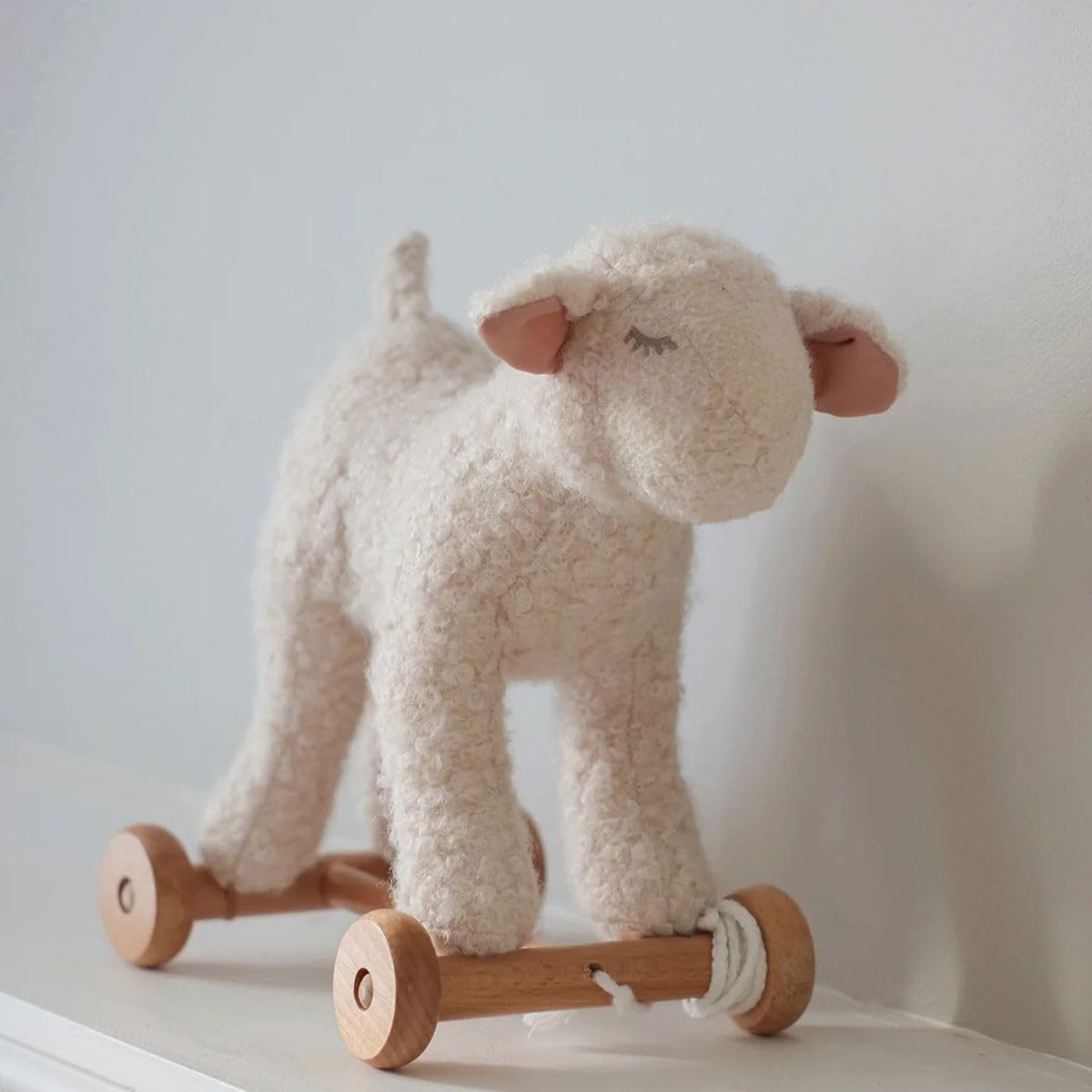 アンティーク プルトイ おもちゃ 木製 羊 Lamb Amazon.co.jp: 羊のメリーのプルトイ : ベビー＆マタニティ